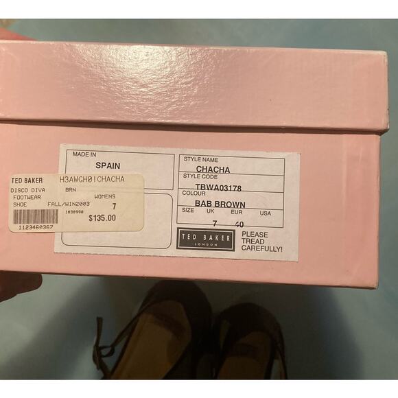 Ted Baker T-Strap Heels Vintage 00s 1940's Vibe ~ Leather & Satin! Sz 40 - Picture 9 of 10